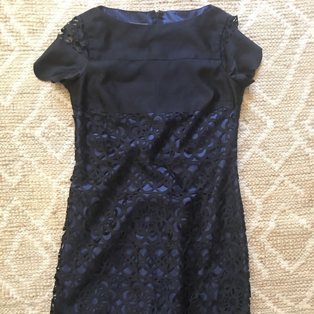 Muse laser cut shift dress